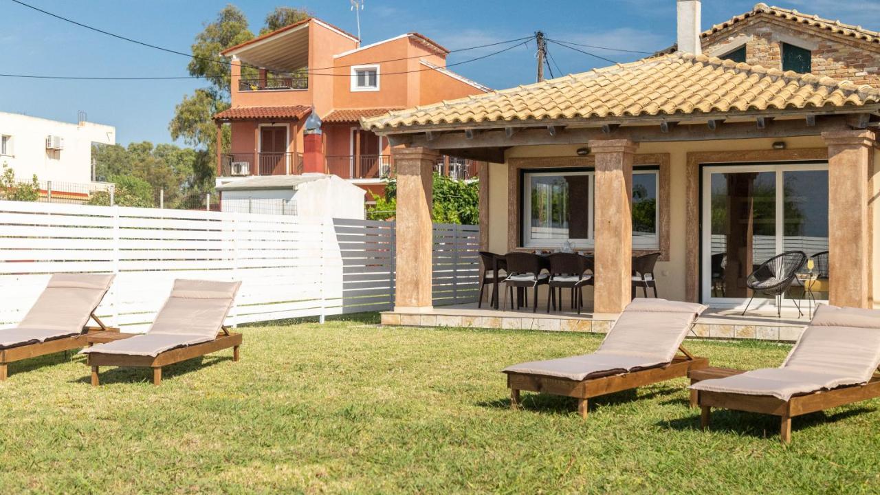 Terracotta Beach House Lefkímmi Exterior foto